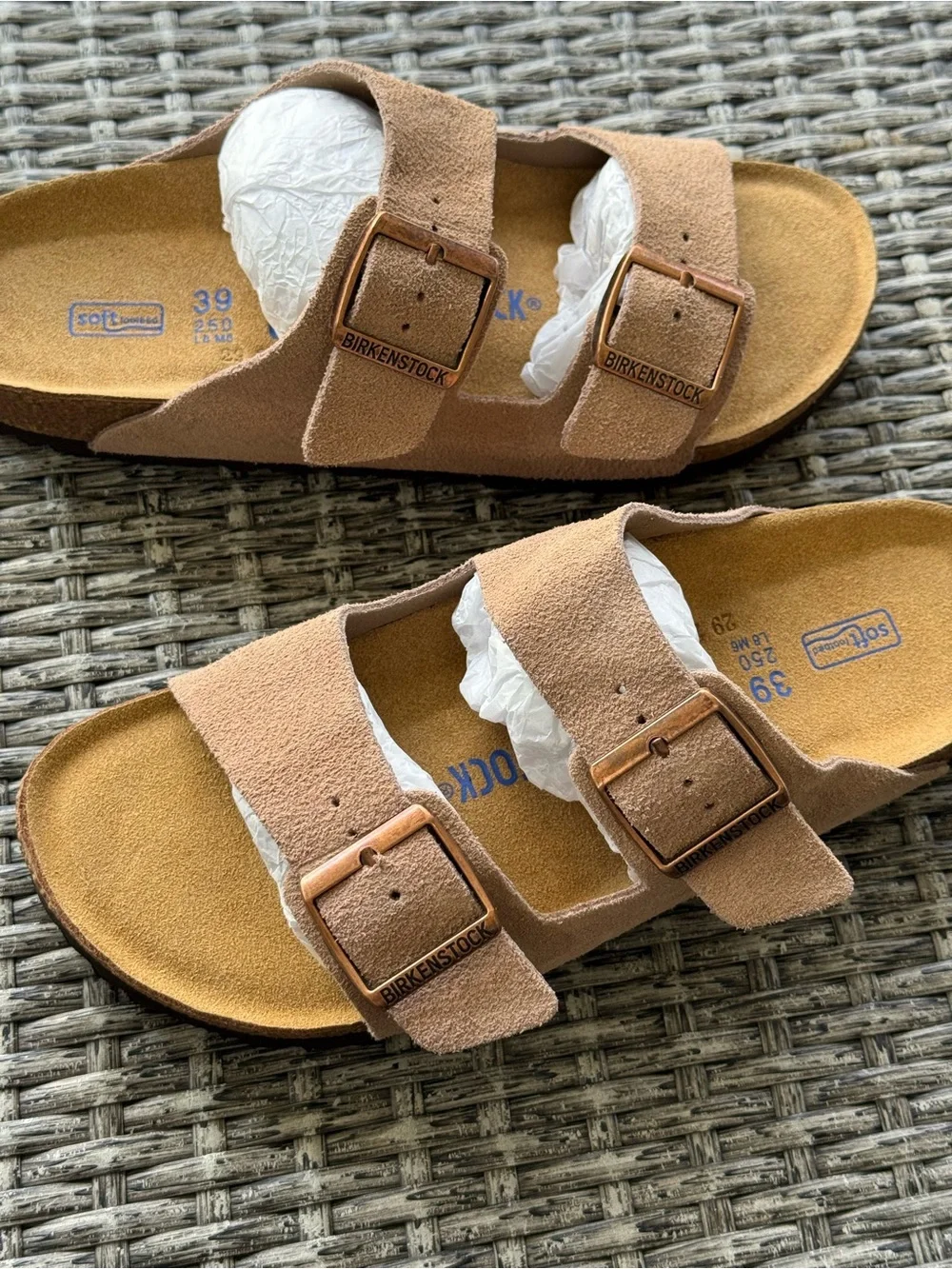 Birkenstock Arizona Suede Soft Footbed Sandals